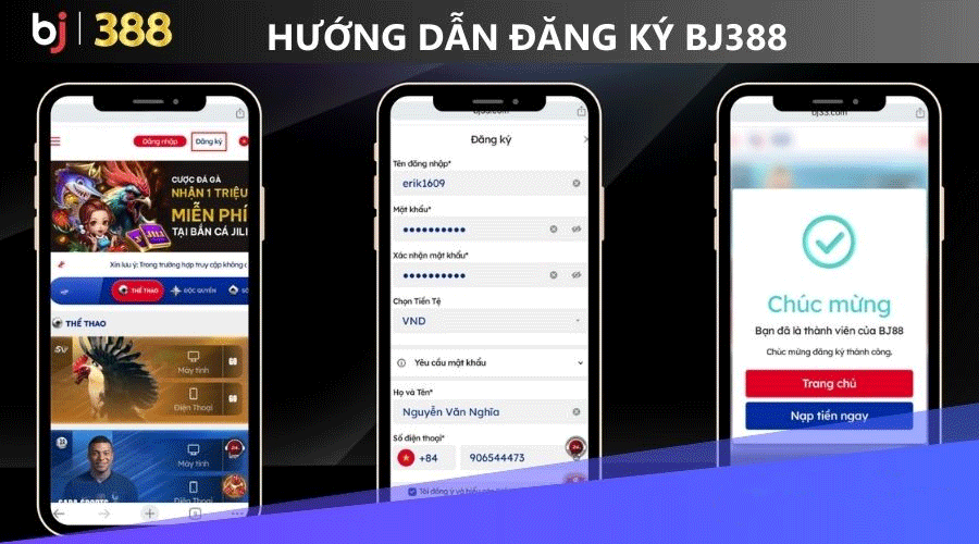 Hướng Dẫn Chi Tiết Cách Đăng Ký BJ388